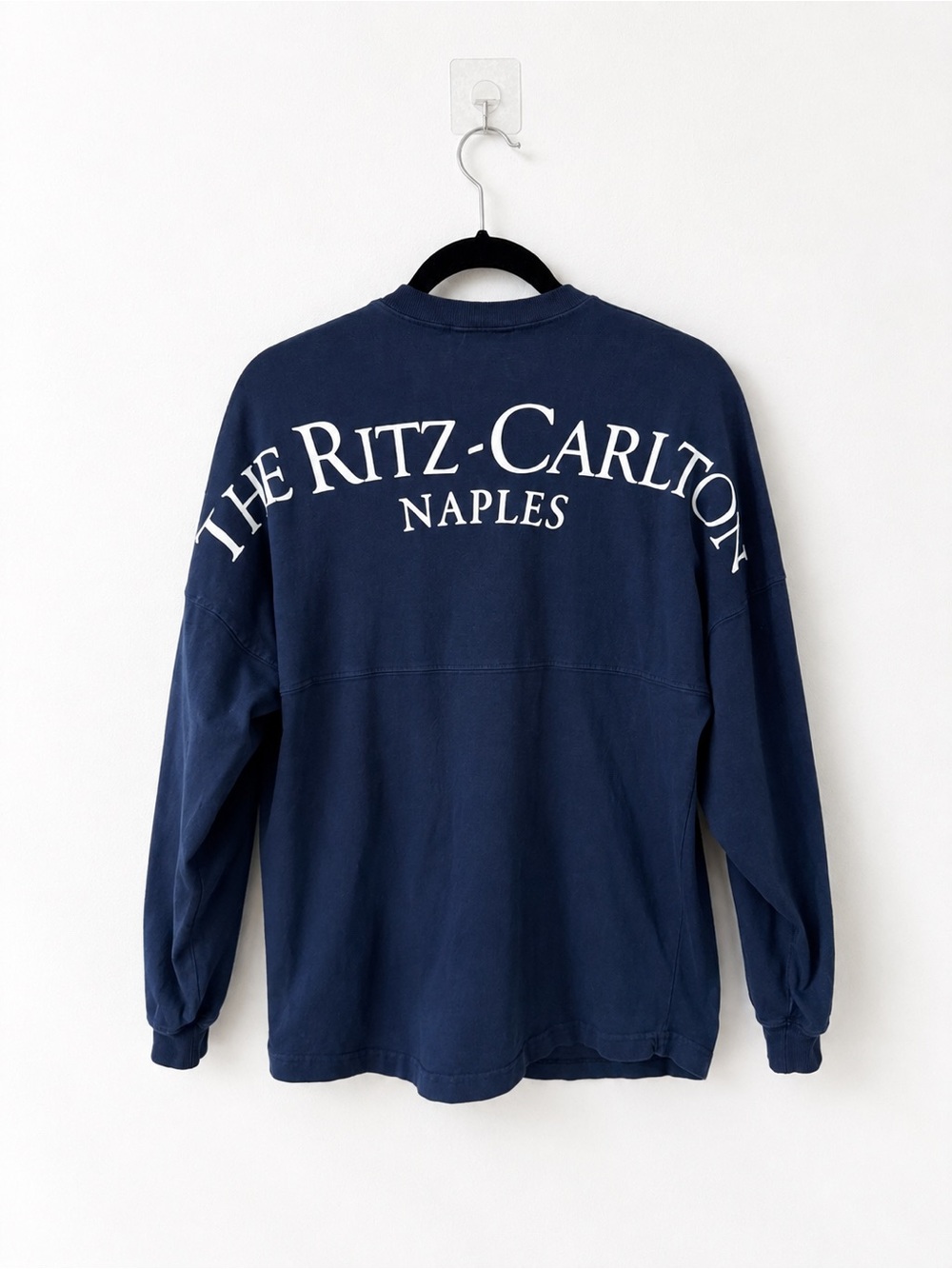 Spirit Jersey The Ritz-Carlton Naples Navy Long Sleeve Oversized 100% Cotton XS